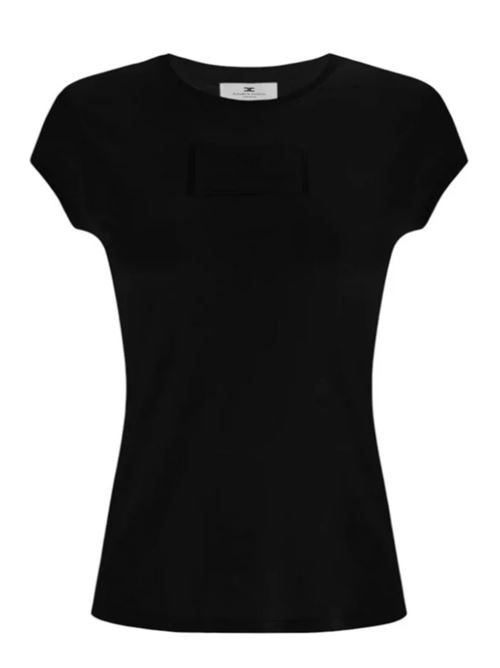 T-SHIRT WITH EMBROIDERY ELISABETTA FRANCHI | MA00451E2110 nero